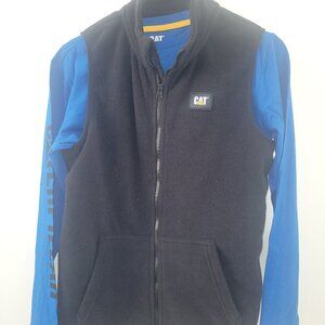 Long sleeve and fleece vest